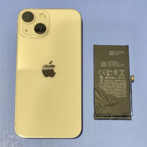【修理事例】滋賀県草津市よりiPhone 13 miniのバッテリー交換でご来店｜オープン記念半額キャンペーン実施中